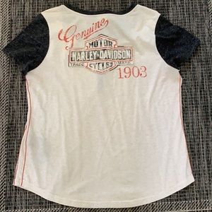 Harley Davidson Raglan Henley Tee